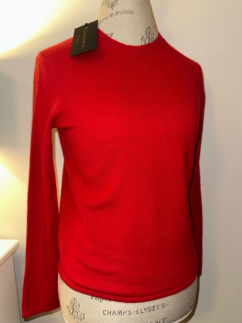 NEW Antonio Melani Luxury Collection 100% Cashmere Crewneck Sweater XS NWT